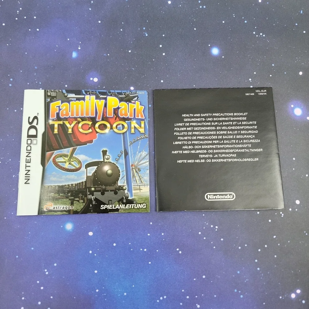Family Park Tycoon (Nintendo DS) Germany Exclusive Release - Plays In English
